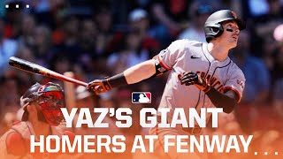 Mike Yastrzemski Homers at Fenway Park AGAIN! (2019 and 2024)