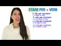 learn the italian construction stare per verb