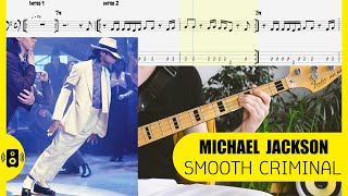 Michael Jackson - Smooth Criminal Bass Tabs Бас табы GoodBassLine