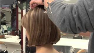 Hairdressing Tutorial - Graduated Bob.  Marc Young demonstrates using the Opus System