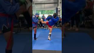 Combat Sambo striking exchange