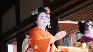 北野天満宮　節分祭　豆まき