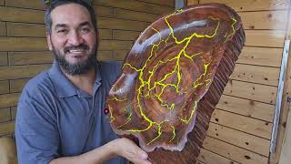 Double-sided bowl with Lichtenberg effect