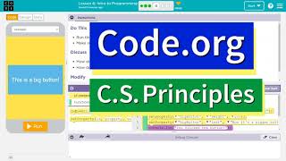 Code.org Lesson 5.3 Intro to Programming | Tutorial with Answers | Unit 3 CS Principles