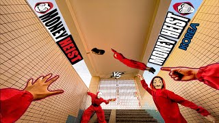 Money Heist From PROFESSOR BOSS MISSION Full Series 1,2,3,4,5  (Live Action Parkour POV)