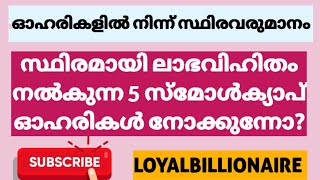 സ്ഥിരമായി ലാഭവിഹിതം നൽകുന്ന 5 സ്മോൾക്യാപ് ഓഹരികൾ നോക്കുന്നോ|Dividend Stocks|Loyalbillionaire