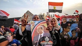 إعلان عبد الفتاح السيسي فائزا بانتخابات مصر الرئاسية