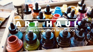 ART SUPPLY HAUL: ACRYLIC INKS, HANDMADE SKETCHBOOKS & MORE!