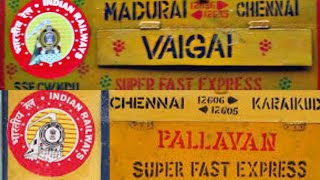 RAKE SHARING LEGENDARY TRAINS || 12635/36 VAIGAI EXPRESS || 12605/06 PALLAVAN EXPRESS ||