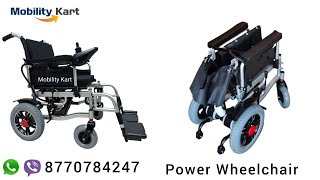 How to Use A Mobility Kart Power Motorized Wheelchair with Electromagnetic Break \u0026 Lithium Battery