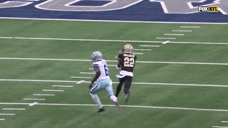 70-yard TD! Rashid Shaheed burns Cowboys defense for deep score in Arlington