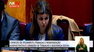 Debate na Especialidade OE2016 Audição Ministro do Trabalho - Ana Sofia Antunes