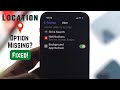 Allow Access To Location Missing on iPhone Apps? - Fixed!