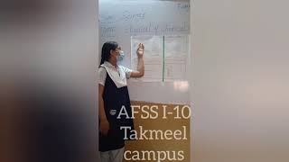 Afss I_10 campus/shinning star 🌟 amber Shahid