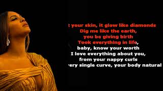 Beyonce - Brown Skin Girl Instrumental With Lyrics Karaoke Version 2020