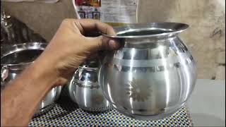 stainless steel cooking pot/Pongal handi/gundu