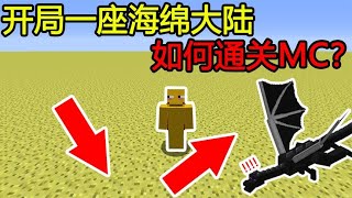 Minecraft：开局一座『海绵大陆』，如何通关MC？【煞神吖】