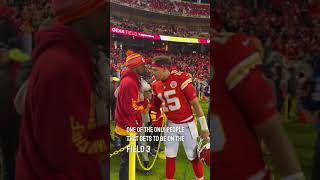On the field during a NFL Game! (ft. Patrick Mahomes, Tom Brady, and Aaron Rodgers) #shorts