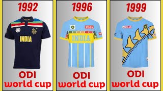 India all world cup jersey from 1992 to 2023 | India ODI and T20I World Cup Jersey