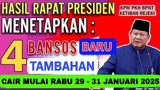 AKHIRNYA 🤩 4 BONUS TAMBAHAN SIAP RESMI BISA DITERIMA KPM PKH BPNT BULAN JANUARI KATEGORI INI