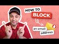 How to block an email address