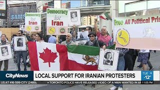 Local support for Iranian protesters