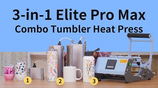 Introduce NEW 3-in-1 Elite Pro Max Tumbler Press | For Skinny Tumbler, Large Bottle \u0026 Stemless Cup