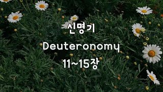 [성경낭독] 신명기 11-15장 | 오디오성경 | 개역개정 | 오늘의 말씀 | 성경읽는 습관 | 성경말씀 | 성경듣기 | 성경읽기 | 함께하는 성경일독