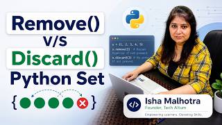 Python Set: discard() vs remove() Explained Simply | Python for Data Analyst