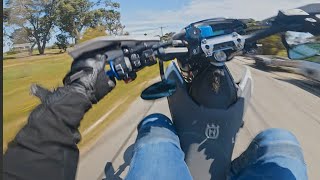 Husqvarna 701 Supermoto | Wheelie Practice