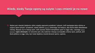 Wiedz, kiedy Twoje opony są zużyte i czas zmienić je na nowe