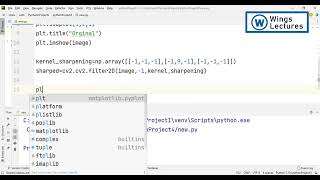 Image Sharpening - Using OpenCV-Matplot-Numpy