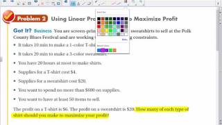 U1 L12 Linear Programming
