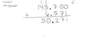 Welding MAP 117 Adding Decimals