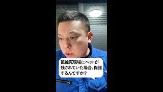 質問：孤独死現場にペットが残されていた場合、保護するんですか？#shorts