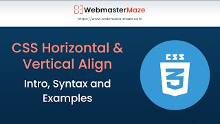 CSS Horizontal & Vertical Align