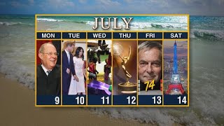Calendar: Week of July 9
