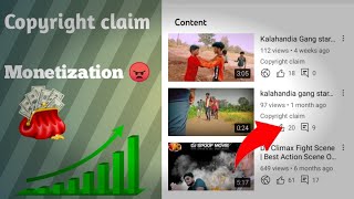 Does copyright claim affect youtube channel monetization 2022