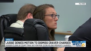 Judge denies motion to dismiss charges against Pender County clerk of court