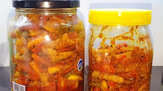 mooli gajar hari mirch lahsun ka zabardast achar  basic masalon se