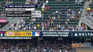 CWS@MIN: Statcast measures Rosario's grand slam