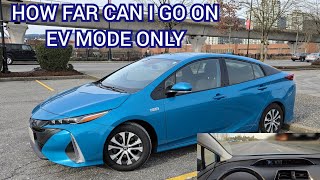 Testing Pure EV Range on Prius Prime Plug in Hybrid. 2020 (PHEV) Toyota. Better Daily than a Tesla?