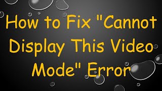 How to Fix \