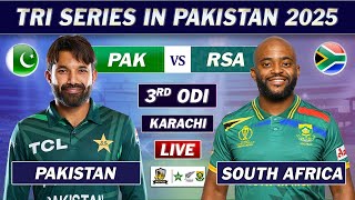 PAKISTAN vs SOUTH AFRICA 3rd ODI MATCH LIVE COMMENTARY | PAK vs SA TRI SERIES MATCH LIVE 2