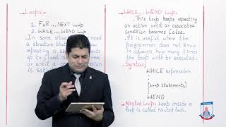 Class 10 - Computer Studies - Chapter 3 - Lecture 8 - WHILE...WEND & Nested Loops - Allied Schools