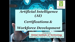 AI Certification & Workforce Development Webinar!