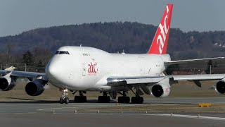 Aerotranscargo Boeing 747 landing and takeoff at Graz Airport | ER-BBC