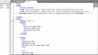 Learn Bootstrap. 4. Table