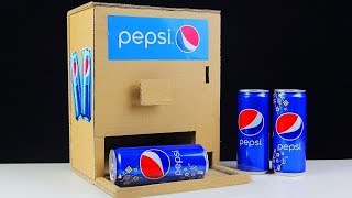 How to make PEPSI VENDING MACHINE From Cardboard at Home || Creative Life Hacks