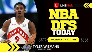 NBA DFS Today Monday 1/27 Draftkings \u0026 FanDuel | NBA Picks \u0026 Slate Breakdown